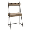 Monarch Specialties 32 x 19 x 61.25 in. Computer Desk - Dark Taupe - Black Metal