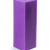 Zest Candle CPZ-159-12 3 x 9 in. Purple Square Pillar Candle -12pcs-Case - Bulk