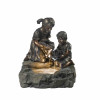 Fountain Cellar Fratelli Siblings Rock Outdoor-Indoor Fountain with Light