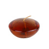Jeco CFZ-112-12 3 in. Clear Gel Floating Candles Brown - 72 Piece