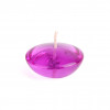 Jeco CFZ-113-12 3 in. Clear Gel Floating Candles Purple - 72 Piece