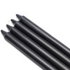 Jeco CEZ-103-12 10 in. Straight Taper Candles Black - 144 Piece