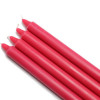 Jeco CEZ-097-12 10 in. Straight Taper Candles Red - 144 Piece