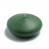 Jeco CFZ-088-8 4 in. Floating Candles Hunter Green - 24 Piece