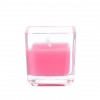 Jeco CVZ-035-8 Square Glass Votive Candles Hot Pink - 96 Piece