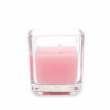 Jeco CVZ-036-8 Light Rose Square Glass Votive Candles - 96 Piece