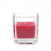 Jeco CVZ-034-8 Square Glass Votive Candles Red - 96 Piece
