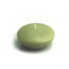 Jeco CFZ-059-12 3 in. Floating Candles Sage Green - 144 Piece