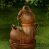 Jeco Distressed-Bronze Polyresin Water Fountain