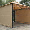 Jeco 11 x 11 ft. Meta Gazebo with Two Sides Awning