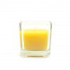Jeco CVC-041-8 Citronella Square Glass Votive Candles Yellow - 96 Piece