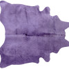 HomeRoots 6 x 7 in. Cowhide Rug - Purple