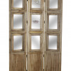 HomeRoots 48 x 72 in. Multi-Color Wood Canvas Family Rule Screen