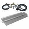 Tretco 18 in. 14GA Powder Coated Linear Burner Pan Kit Liquid Propane
