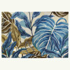 Jellybean 5 x 7 ft. Rectangle Vibrant Jungle Hand Knotted Rug Blue