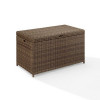 Crosley Bradenton Wicker Patio Storage Bin In Weathered Brown