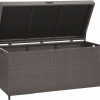 Crosley Palm Harbor Outdoor Wicker Storage Bin - Grey
