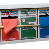 Fabrication Enterprises 5 in. x 50 yards Plastic Exercise Band Rack - 5 Rolls