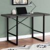 Monarch Specialties 48 in. Metal Computer Desk Modern Grey - Black