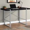 Monarch Specialties 48 in. Metal Computer Desk Black - Silver