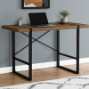 Monarch Specialties 48 in. Metal Computer Desk Walnut - Black