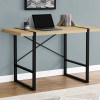Monarch Specialties 48 in. Metal Computer Desk Natural - Black