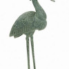 Achla Stately Heron Statue - Blue-Grey Cast Aluminum - Verdigris