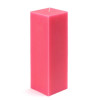 Jeco CPZ-156-12-0 3 x 9 in. Square Pillar Candle Hot Pink - 12 Piece