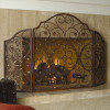SPI Home Provincial Fireplace Screen Tr