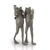 SPI Home 21.50 x 13 x 11 in. Selfie Frog Friends Garden Sculpture