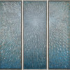 Silver Ice Hand Painted Heavily Textured Bold Metallics Canvas Art by Martin Edwards