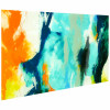 24 x 48 in. Tidal Abstract 2 Blue Frameless Tempered Glass Panel Contemporary Wall Art