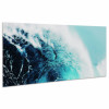 Frameless Free Floating Tempered Glass Art by EAD Art Coop - Blue Wave 1