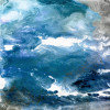 Frameless Free Floating Tempered Glass Art by EAD Art Coop - Glistening Tide A