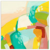 38 x 38 in. Chroma 3 Abstract Colorful Frameless Tempered Glass Panel Contemporary Wall Art