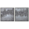 Fog Textured Metallic Hand Painted Wall Art by Martin Edwards