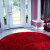 Hand Tufted Shag Polyester 8 x 8 ft. Round Solid Area Rug Rani