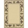 Oriental Weavers Montego 2266W 8x11 Rectangle - Ivory/ Brown-Polypropylene