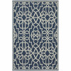 Oriental Weavers Meridian 2205B 8 Round Round - Navy/ Ivory-Polypropylene
