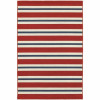 Oriental Weavers Meridian 5701R 8 Round Round - Red/ Blue-Polypropylene