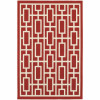 Oriental Weavers Meridian 9754R 8 Round Round - Red/ Ivory-Polypropylene