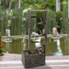 Modern Decorative Concrete & Metal Electric 7-Tier Water Fountain