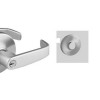 Storeroom Closet Lever Lock Grade 1 with P Lever & L Rose with LA Keyway & ASA Strike, Satin Chrome