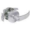 Entry Office Lever Lock Grade 1 with P Lever & L Rose with LA Keyway & ASA Strike, Satin Chrome