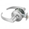 2.75 in. Backset Commercial Passage Pacific Beach Lever Grade 1 Cylindrical Lock Satin Chrome