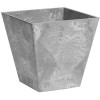 8 in. Square Ella Planter Gray
