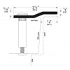 80 in. Offset Security Bar Galvanized Steel