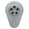 Auxiliary Lock with Thumbturn Deadlocking Spring Latch with Latch Holdback for 1.75 to 2.125 in. Door Satin Chrome