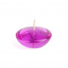 CFZ-113-12-0 3 in. Clear Gel Floating Candles Purple - 72 Piece