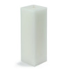 CPZ-151-12-0 3 x 9 in. Square Pillar Candle White - 12 Piece